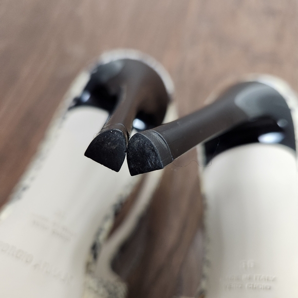 GIORGIO ARMANI snakeskin ankle strap heels - Picture 12 of 14